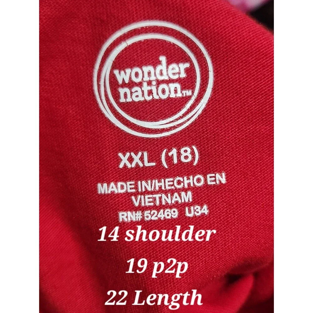 Wonder Nation XXL Red Sleeveless Tank Top